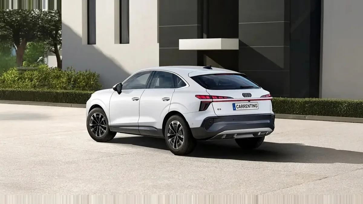 Audi Q3 Sportback Advanced TDI 110kW S Tronic de renting para Burgos — Delantera