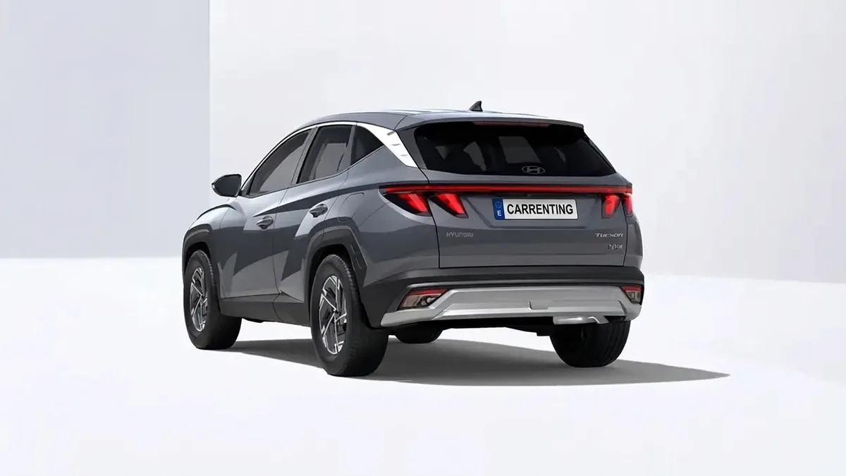 Hyundai Tucson Híbrido 1.6T HEV Klass AT 239CV de renting para Burgos — Trasera