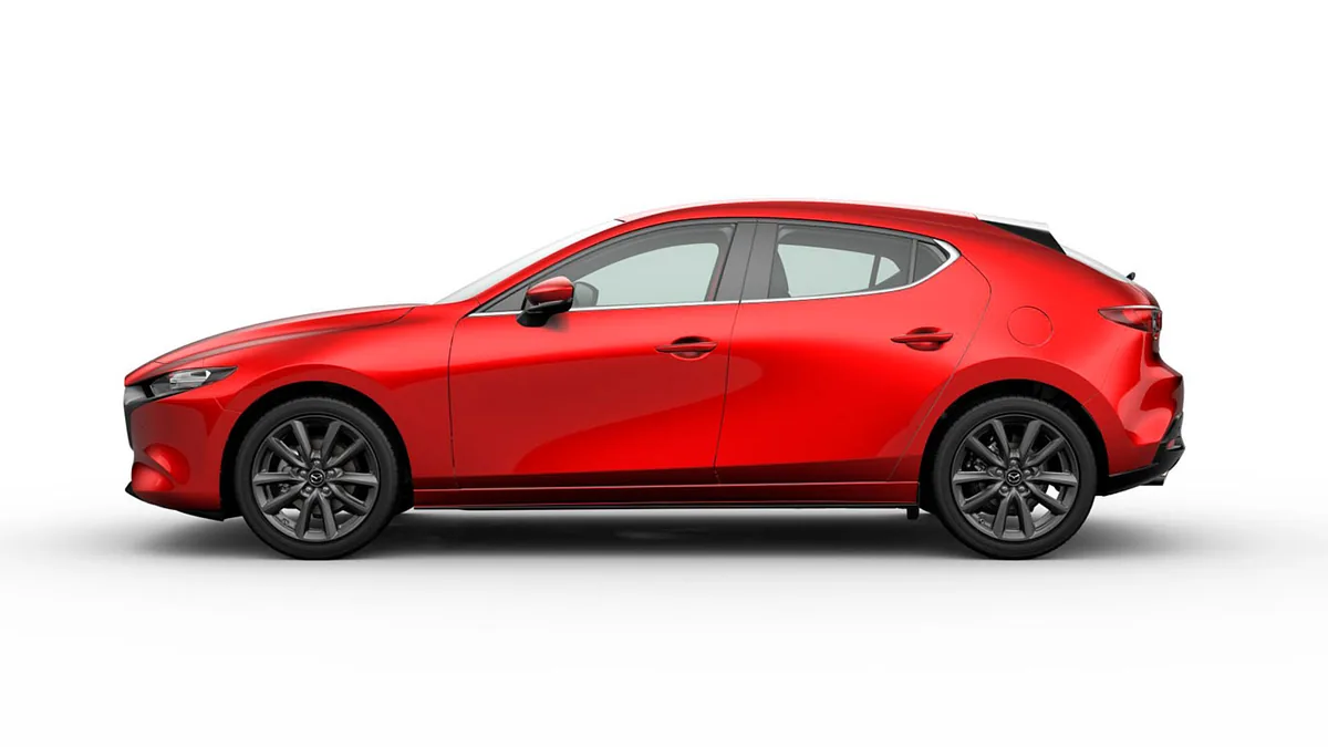 Mazda 3 2.5L e-Skyactiv G MHEV 140CV 6AT Centre-Line RD de renting para Burgos — Lateral