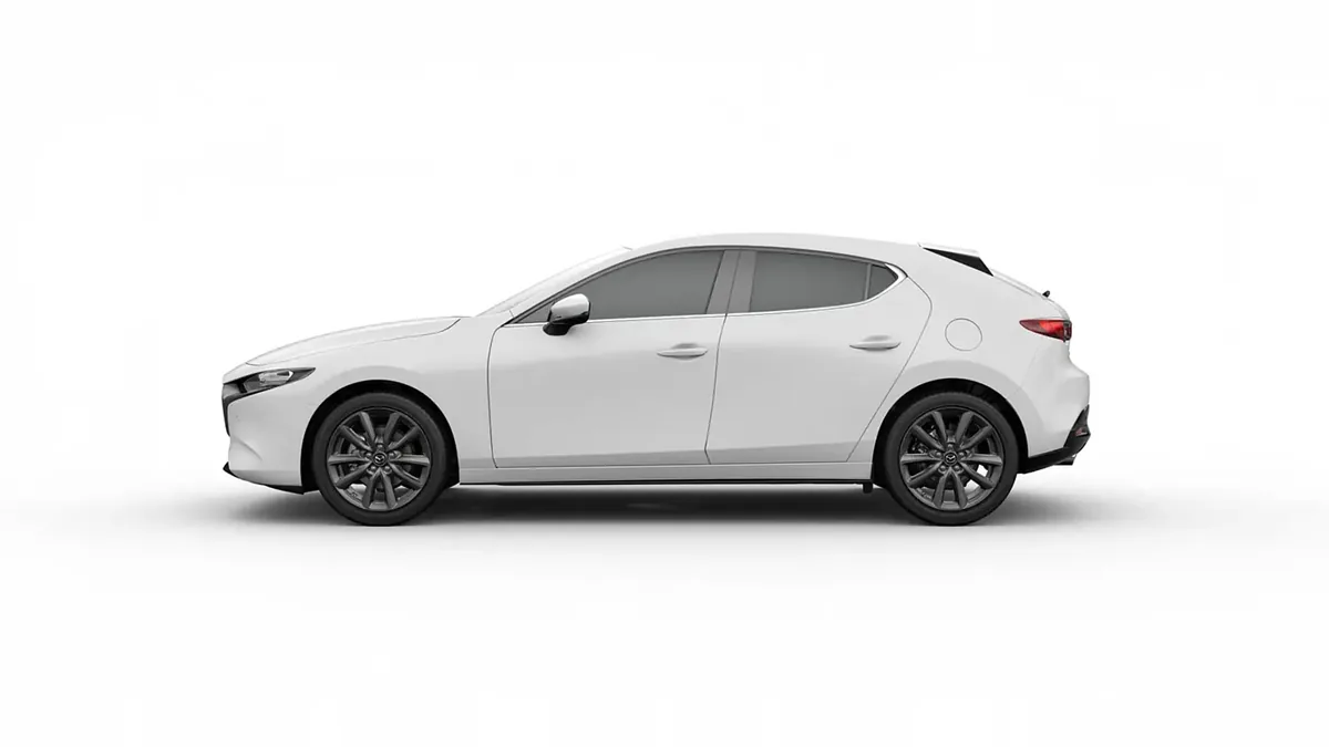 Mazda 3 2.5L e-Skyactiv G MHEV 140CV 6AT Centre-Line de renting para Burgos — Lateral