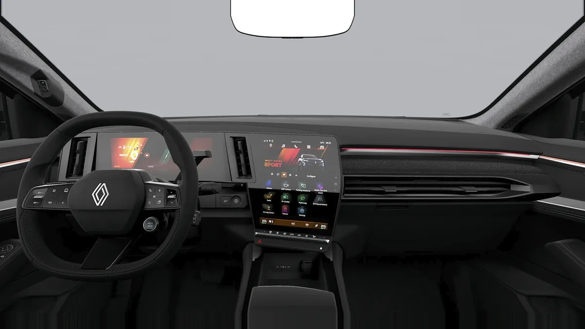 Renault RAFALE TECHNO E-TECH FULL HYBRID 200CV de renting para Burgos — Delantera