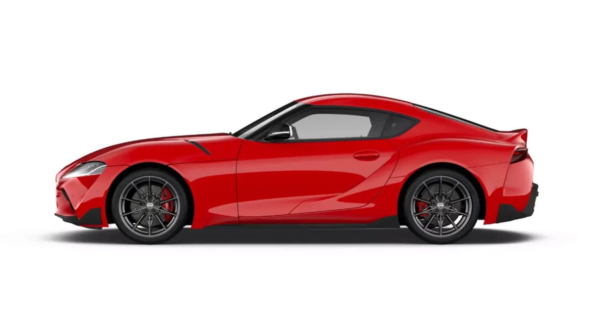Toyota GR Supra 3.0T 250kW (340CV) Performance AT8 de renting para Burgos — Lateral